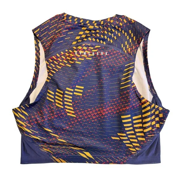 Small Gymshark Sport Crop Tank Neptune Purple Top  Gym Shark - Picture 4 of 10